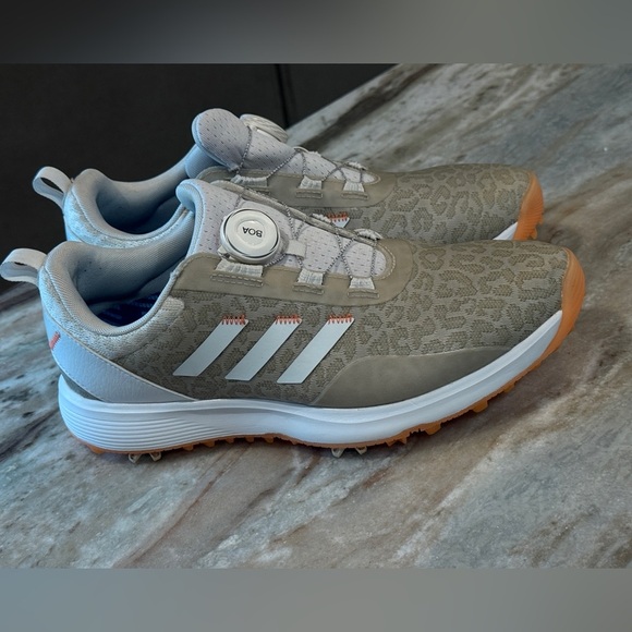 Women’s ADIDAS S2G 23 Boa Golf Shoes- White/Coral Fusion. Size 8.5 - Picture 3 of 9